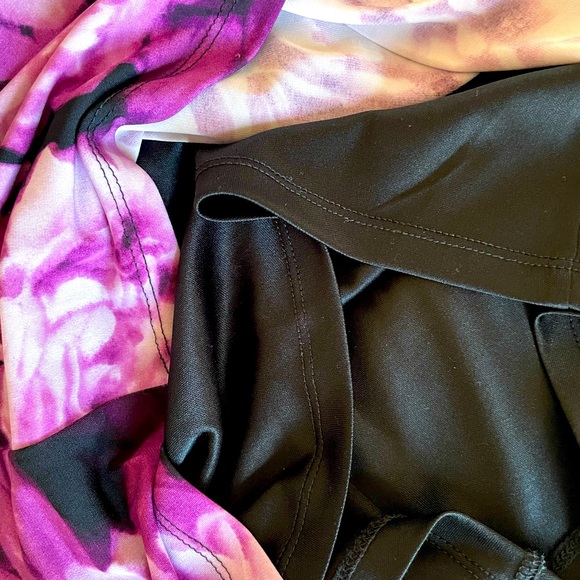 Boston Proper purple peonies midi dress - Picture 6 of 10